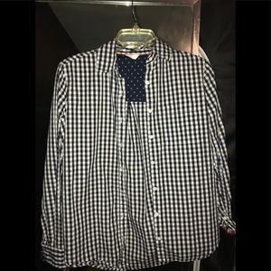 New Aeropostale white/blue button down shirt